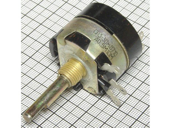 Резистор 100 кОм под гайку с выкл. СП3-30м-0,5 (А)