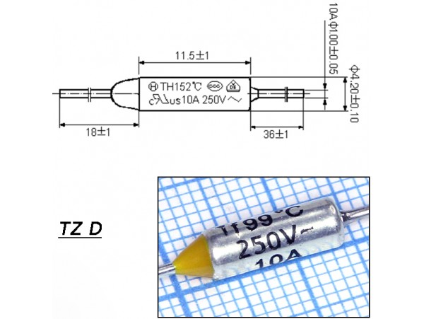 TZ D-099-10А Термопредохранитель
