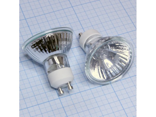Лампа 220V 35W GU10 со стеклом 30G ALU RA100