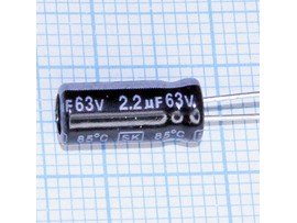 Конд.2,2/63V 0511 +85°C