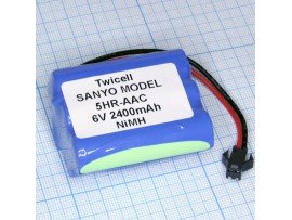 Аккумулятор 6V/2000mAh 5HR-AAC Ni-MH