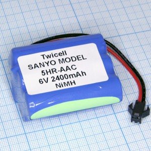 Аккумулятор 6V/2000mAh 5HR-AAC Ni-MH