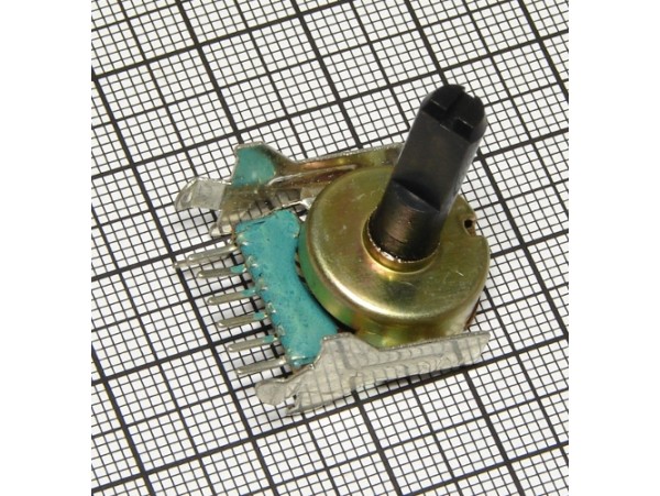 Резистор 2х50к на плату d=16 L=20 с тонкомп. 6выв+1