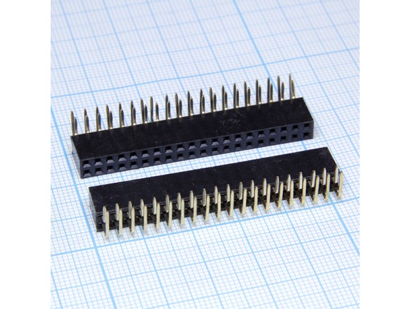 PBD-40R 2.54 Розетка 40к.(2х20) на плату угловая