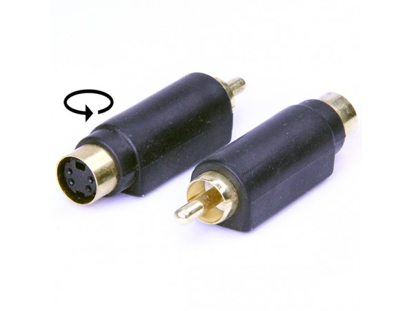 Переходник RCA<MINI DIN4 (штекер<гнездо)