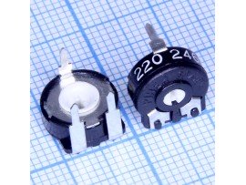 Резистор 220 Ом Trim CA9V =10 (гор.)
