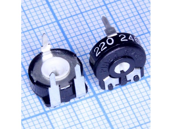 Резистор 220 Ом Trim CA9V =10 (гор.)