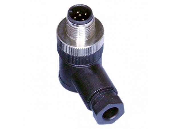 Вилка M12 5pin угловая