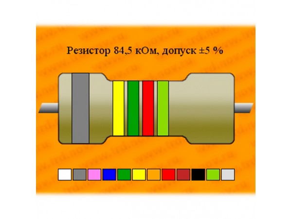 Резистор-0,125-84,5 кОм С2-29