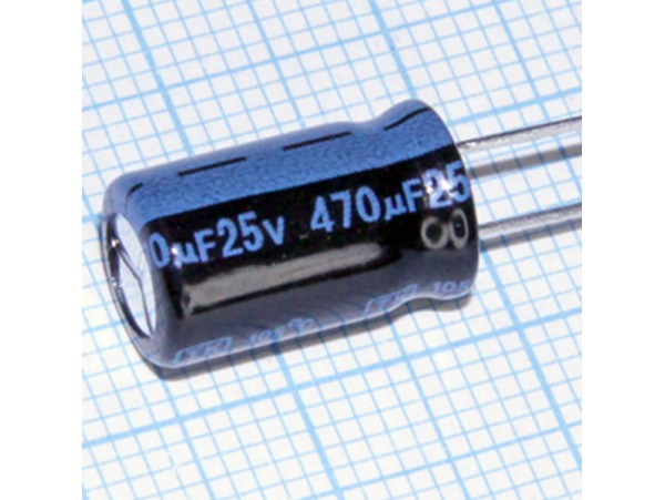 Конд.470/25V 0814 105°С Jamicon