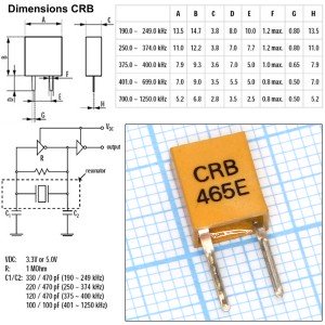 КВАРЦ 465 кГц - E 2pin