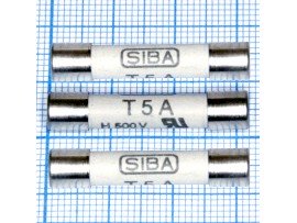Пред.5А(d=6;L=32) 500V керамика 189140 SIBA