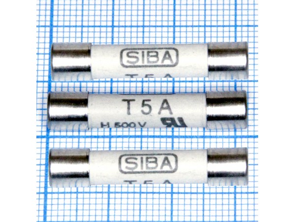 Пред.5А(d=6;L=32) 500V керамика 189140 SIBA