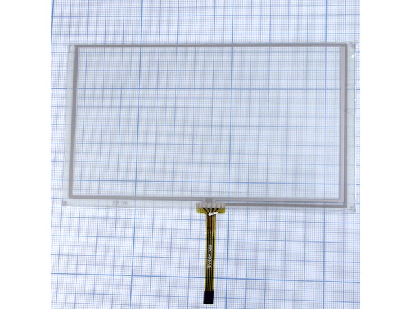 Тачскрин для GPS 89х156 шлейф снизу, по центру, 50 мм