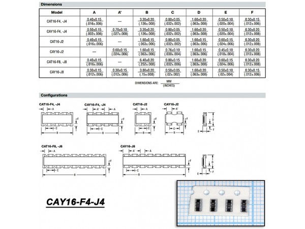 CAY16-103J4 (4х10кОм±5%) чип. Сборка рез.