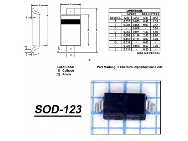1N5819HW-7-F smd Диод Шоттки