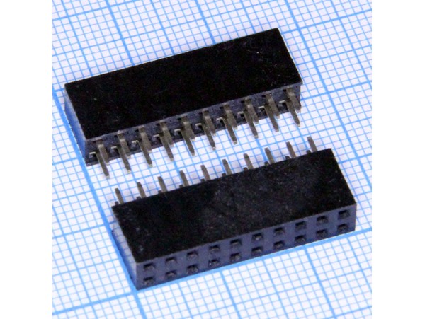 PBD-20 2.54 Розетка 20к.(2х10) на плату