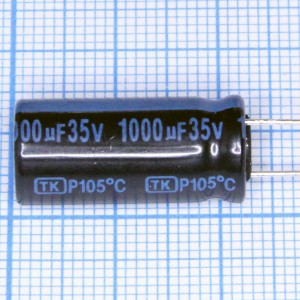 Конд.1000/35V 1021 +105°C TK Jamicon