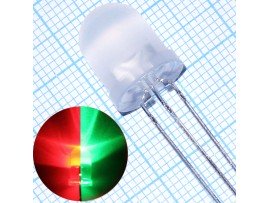 LED L-819SURKMGKW кр/зел.d=10
