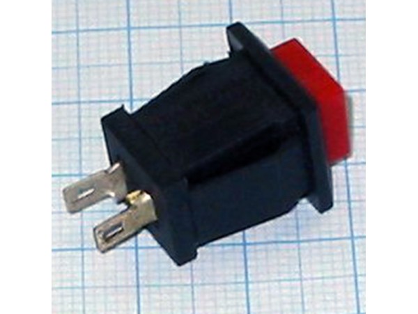 PSW-1 250V/1A off-(on) NO красная кнопка