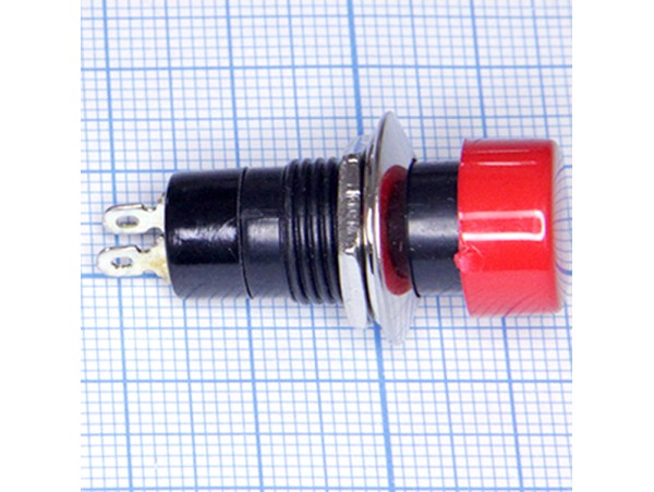 PSW-2F-R 250V/1A off-on красная кнопка