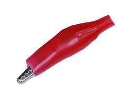 ITA-43 красный изолированный Зажим Крокодил 43мм
