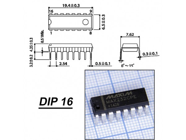 MAX232CPE+