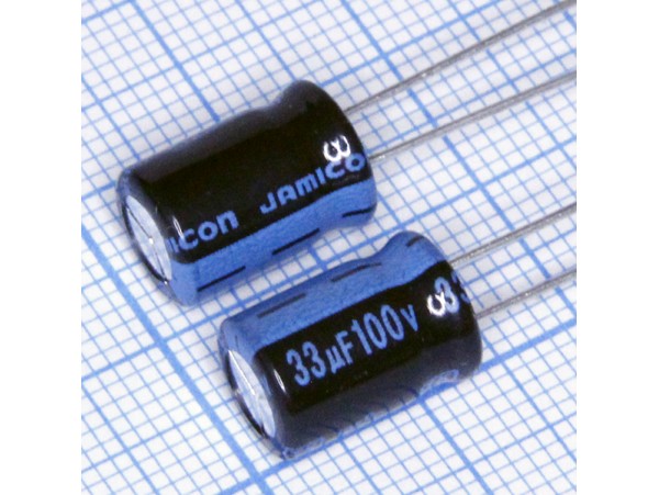 Конд.33/100V 0812+105С TK Jamicon