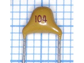 Конденсатор Y5V 0,1µF +80-20% керамика импорт 50В