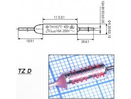 TZ D-115-10A Термопредохранитель
