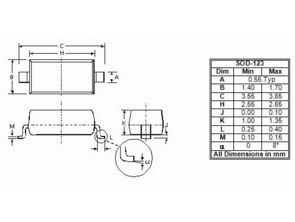 BZT52C2V4 (Стабил. 2,4V 0,5W)